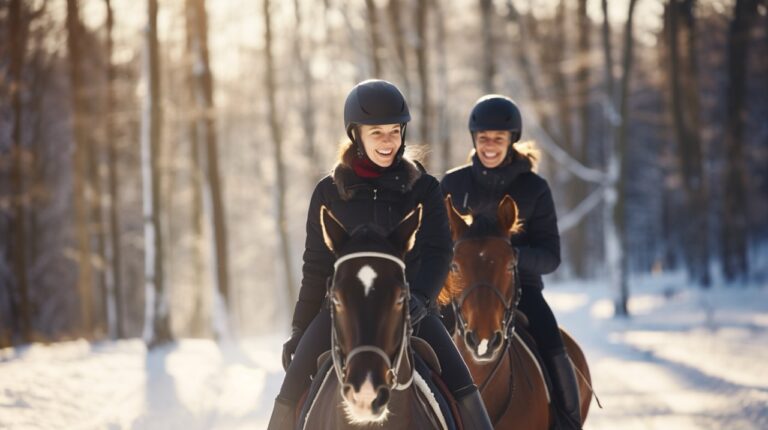 jazda konna zimą