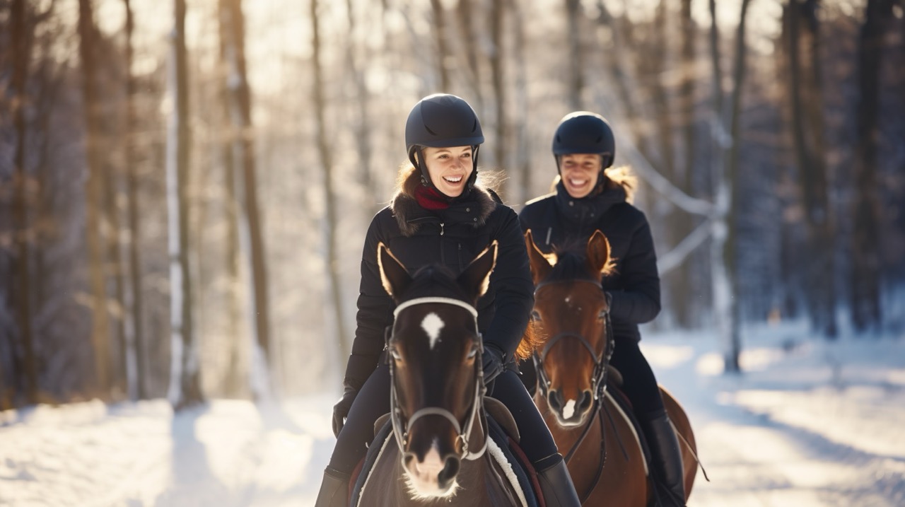 jazda konna zimą